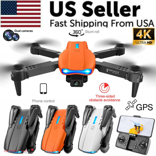 5G 4K GPS Quadcopter Drone X Pro with HD Dual Camera and WiFi FPV, Foldable RC Design