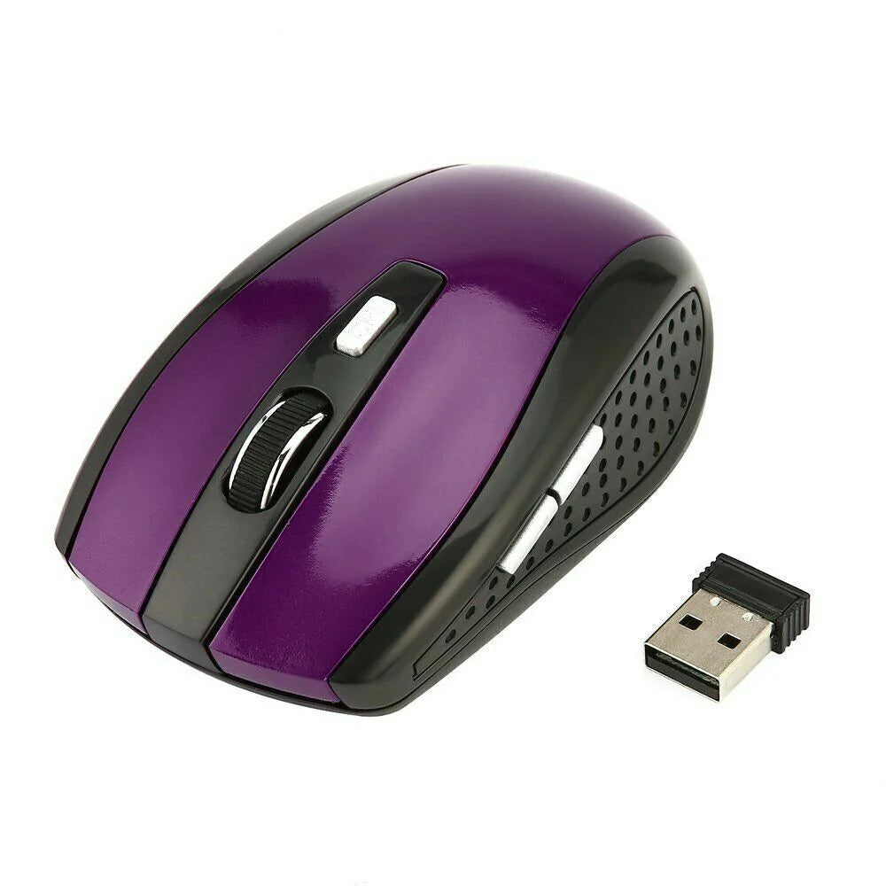 2.4GHz Wireless Optical Mouse with USB Receiver for PC and Laptop - DPI Adjustable - USA