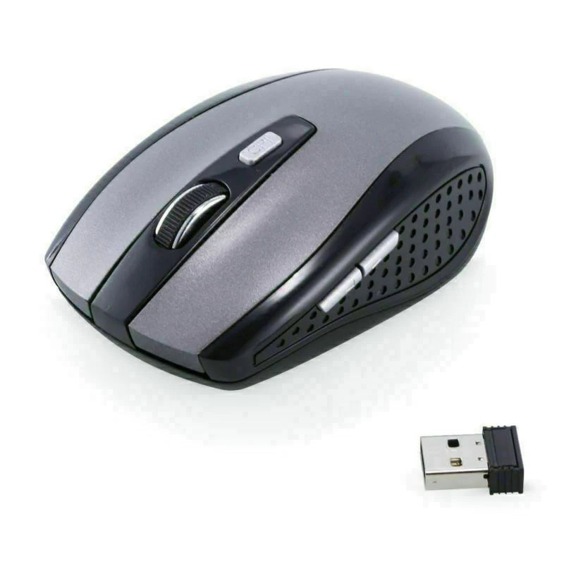 2.4GHz Wireless Optical Mouse with USB Receiver for PC and Laptop - DPI Adjustable - USA