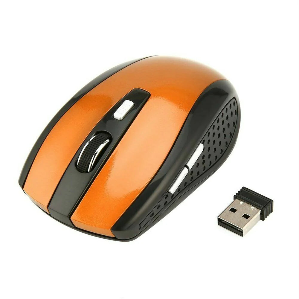 2.4GHz Wireless Optical Mouse with USB Receiver for PC and Laptop - DPI Adjustable - USA